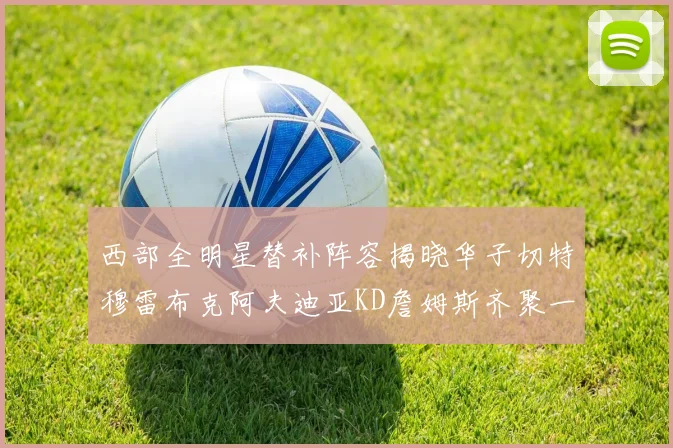 西部全明星替补阵容揭晓华子切特穆雷布克阿夫迪亚KD詹姆斯齐聚一堂